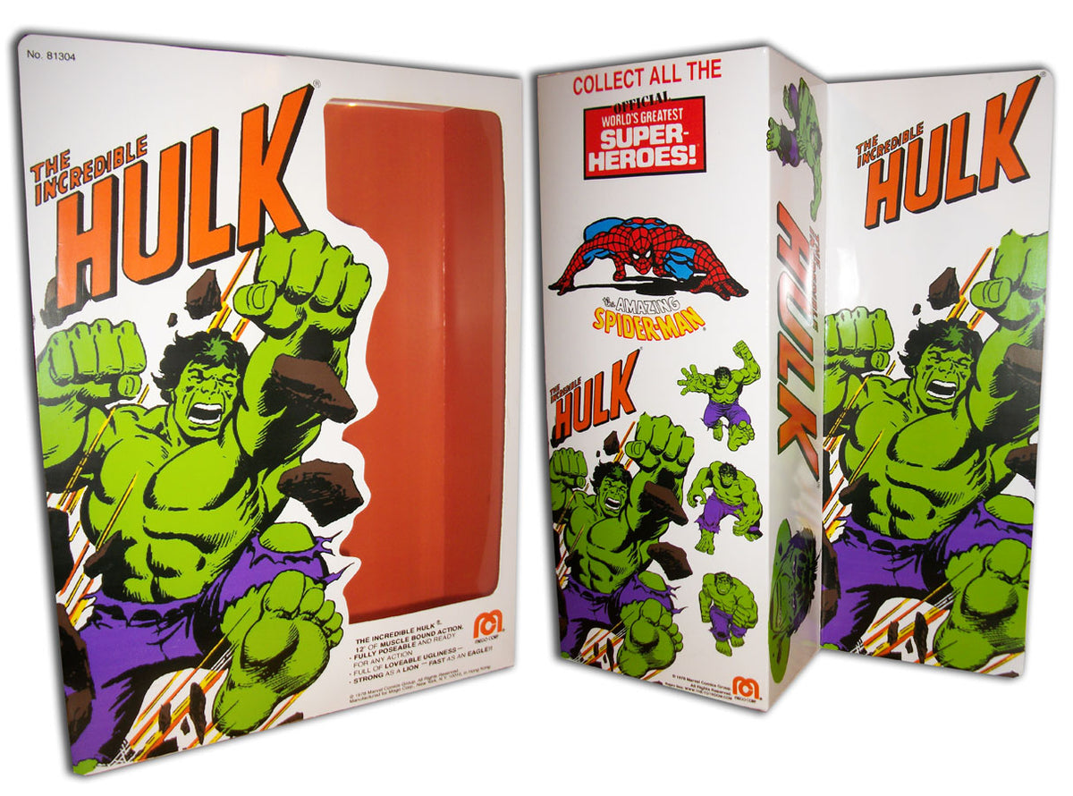 Mego 12 Hulk The Toyroom Repro Custom Packaging