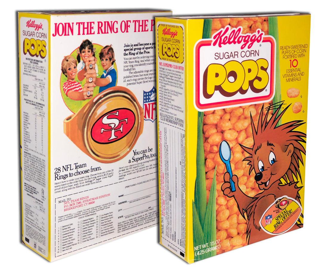 Cereal Box Sugar Corn Pops (Poppy) The Toyroom Repro & Custom Packaging