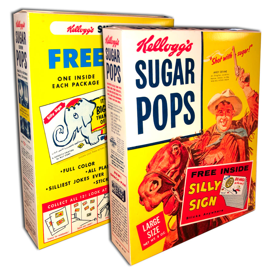 Cereal Box Sugar Pops (Jingles) The Toyroom Repro & Custom Packaging