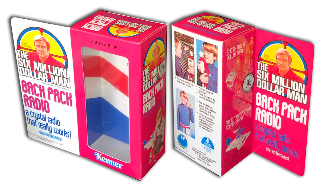 SMDM: Six Million Dollar Man Box (Back Pack Radio)