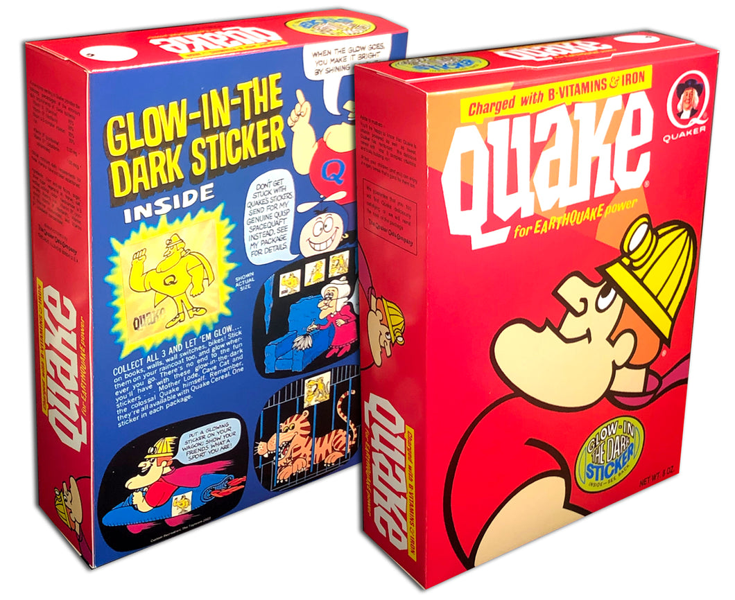 Cereal Box: Quake (Miner/Glow in the Dark Stickers)