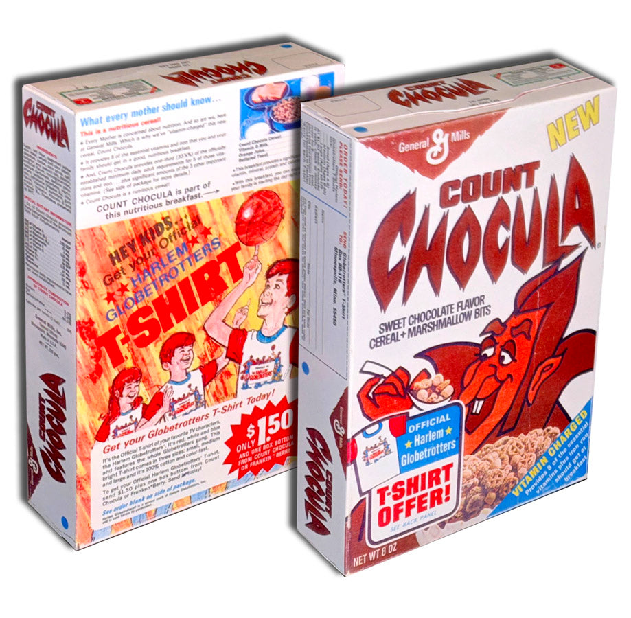 Cereal Box: Count Chocula (Harlem Globetrotters T-Shirt)