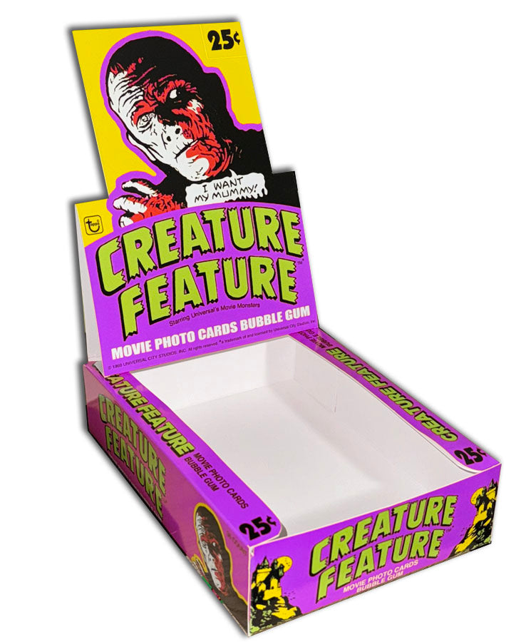 Gum Card Display Box: Creature Feature (1980)