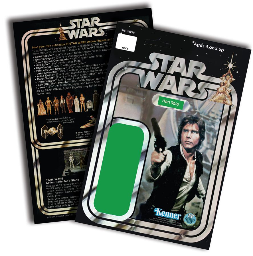 KENNER STAR WARS- Han Solo (12-Back Card)