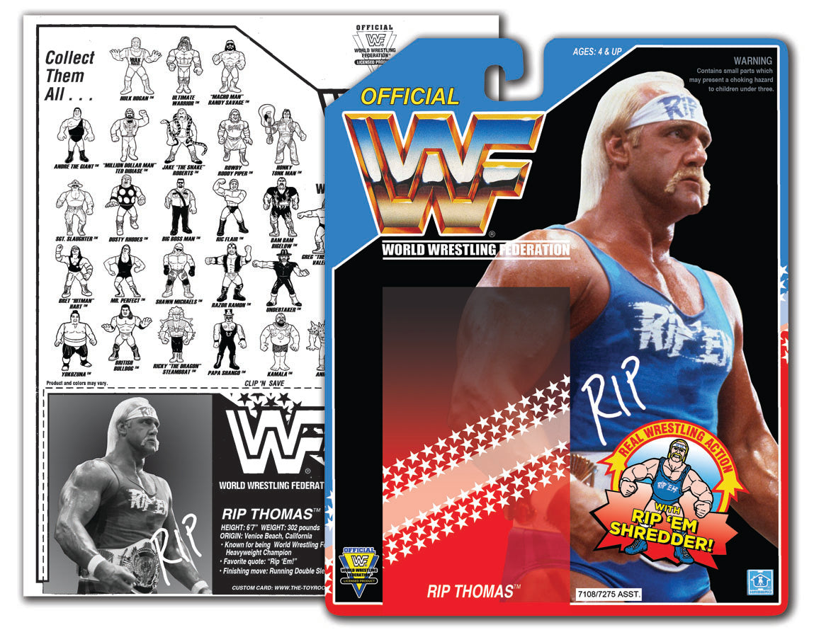 WWF HASBRO- Hulk Hogan (Rip 'Em) – The Toyroom Repro & Custom