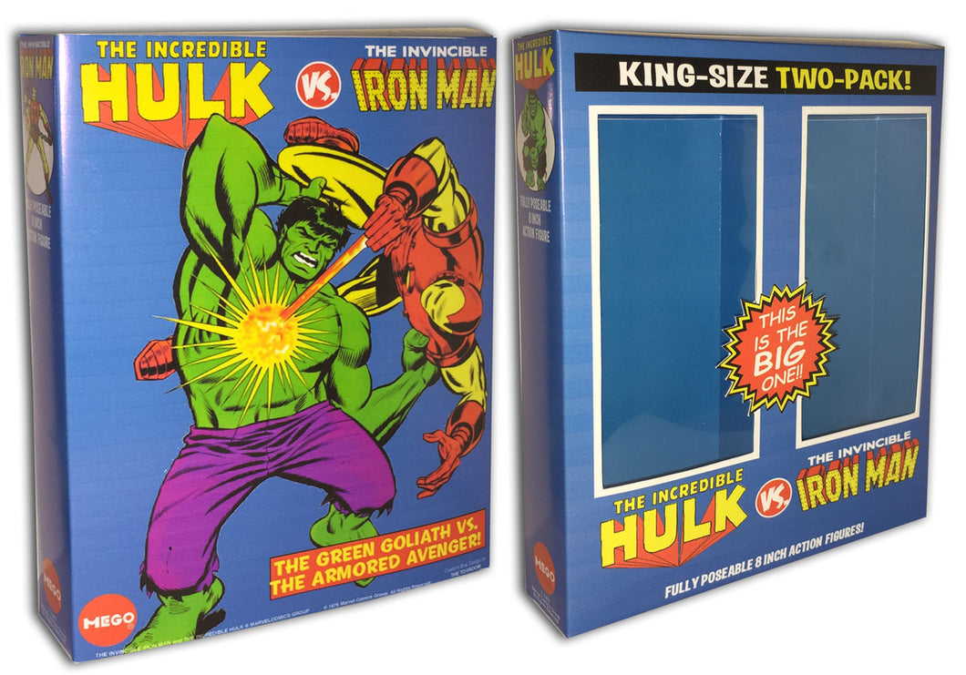 Mego 2-Pack Box: Iron Man vs. The Hulk