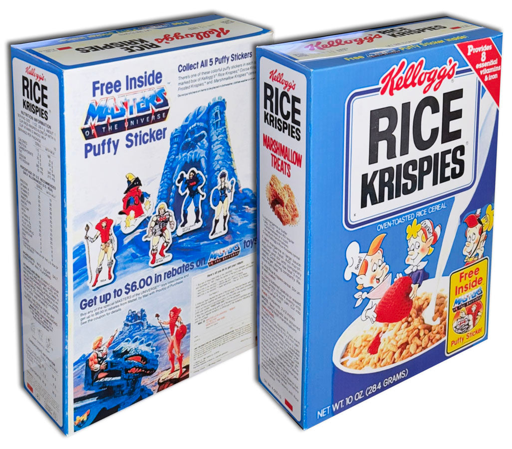 Cereal Box: Rice Krispies (MOTU Puffy Stickers)