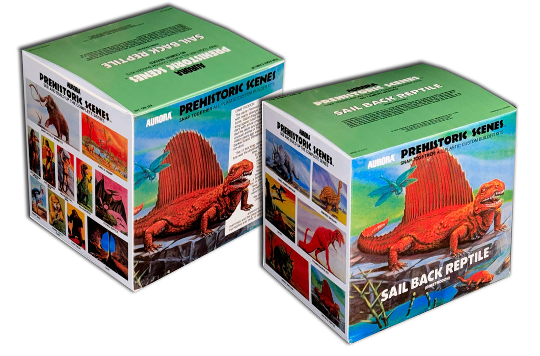 AURORA Model Kit Box: Sail Back Reptile (Prehistoric Scenes)