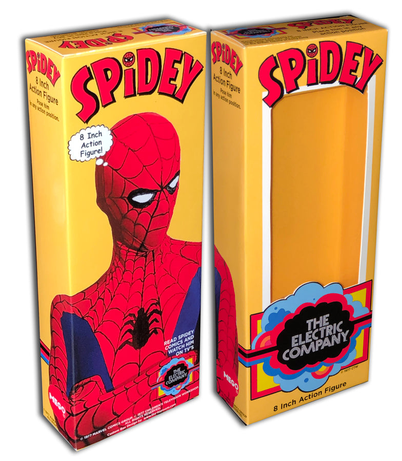 Mego Spider-Man Box: Electric Company Spider-Man