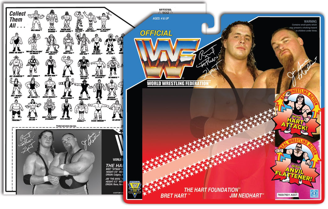 WWF HASBRO DOUBLE- The Hart Foundation