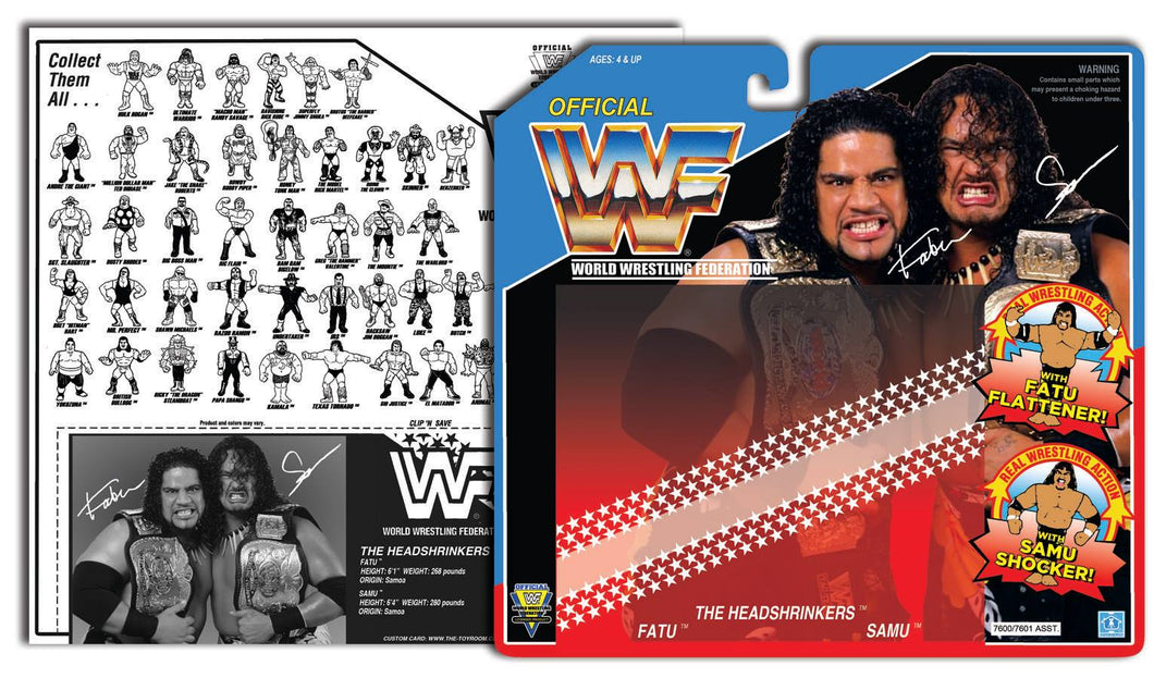 WWF HASBRO DOUBLE- Headshrinkers