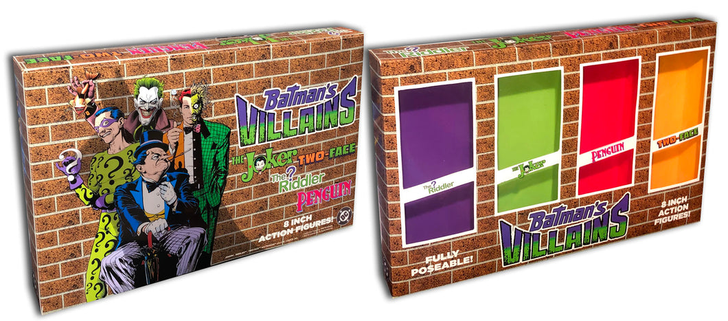 Mego 4-Pack Box: Batman Villains