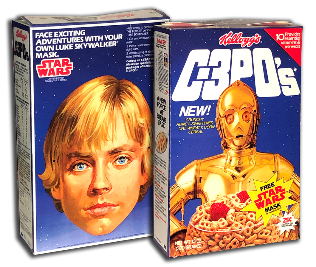 Cereal Box: C3PO's (Luke Skywalker Mask)