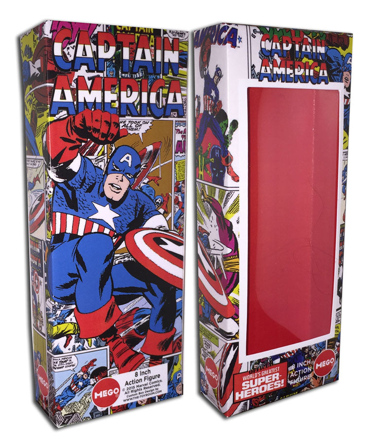 Mego Captain America Box: Covers