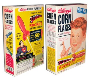 Cereal Box: Corn Flakes (Superman Rocket)