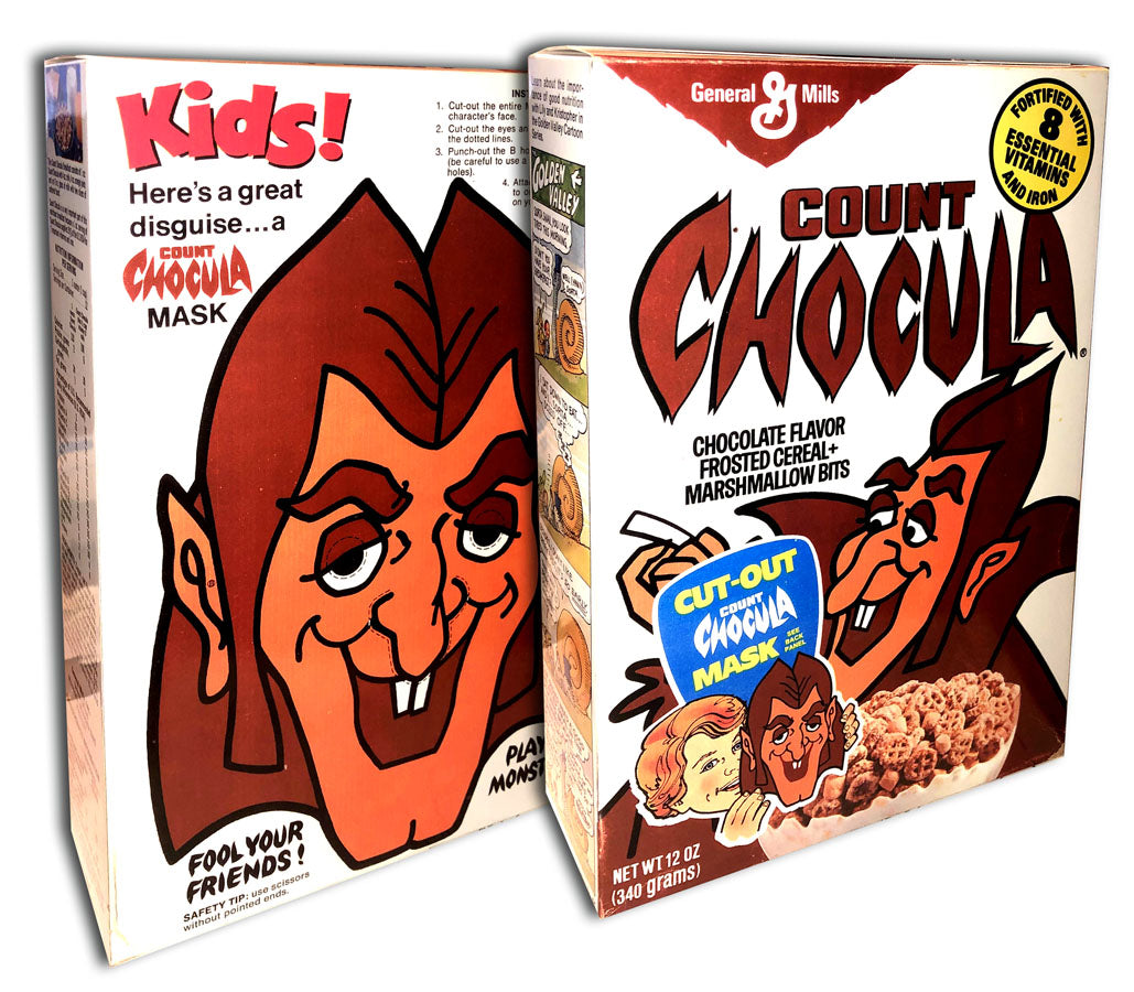 Count Chocula Cereal Box