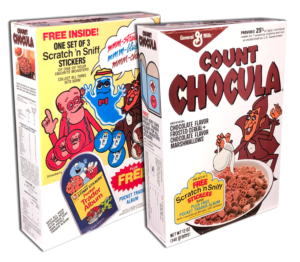 Cereal Box: Count Chocula (Scratch n Sniff Stickers)