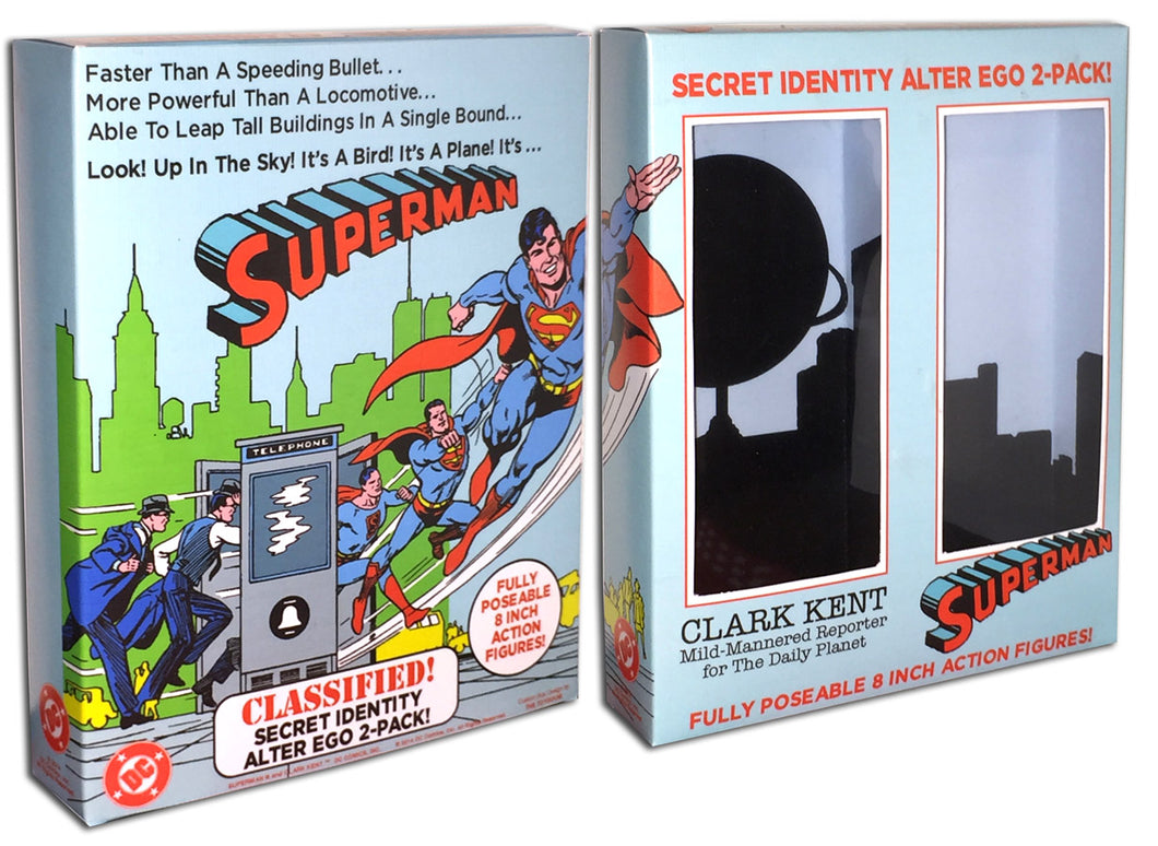Mego 2-Pack Box: Superman & Clark Kent