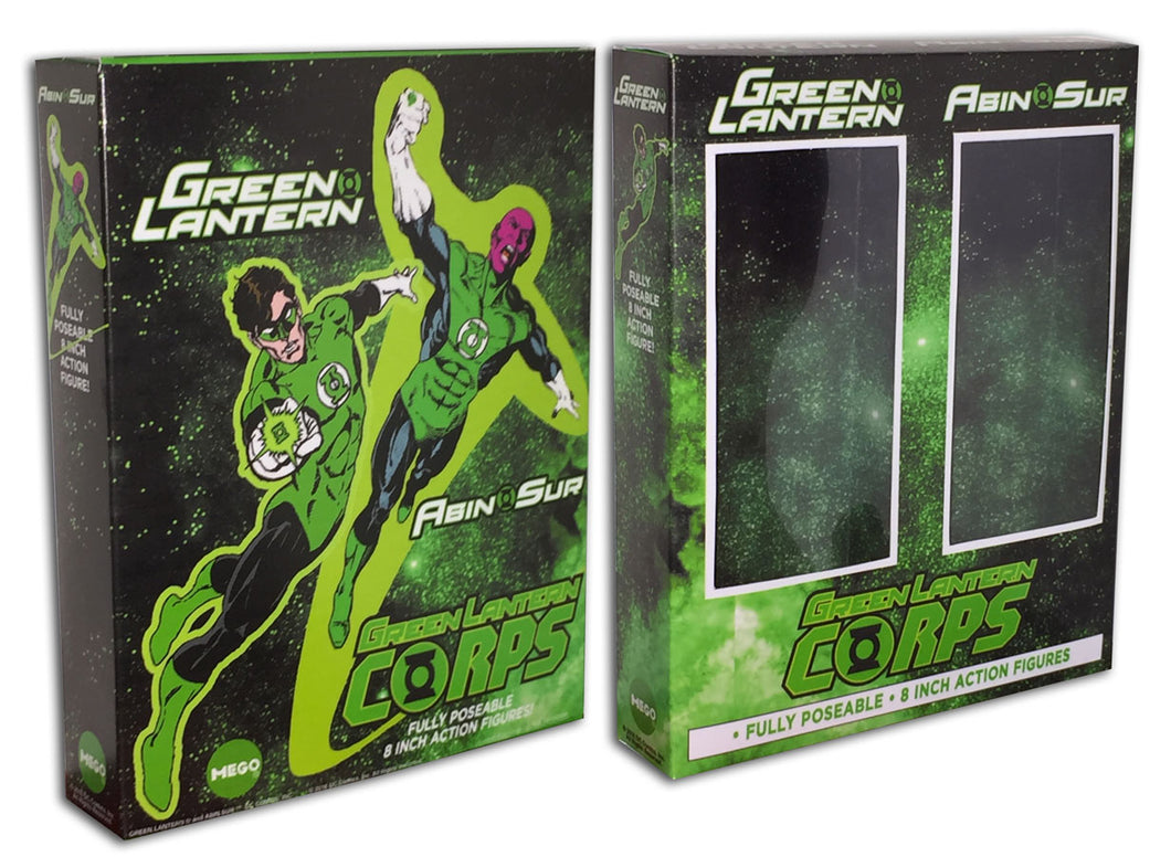 Mego 2-Pack Box: Green Lantern (Hal Jordan & Abin Sur)