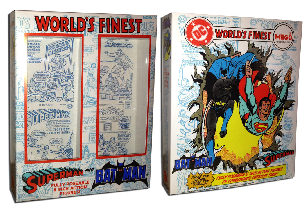 Mego 2-Pack Box: World's Finest (Superman & Batman)