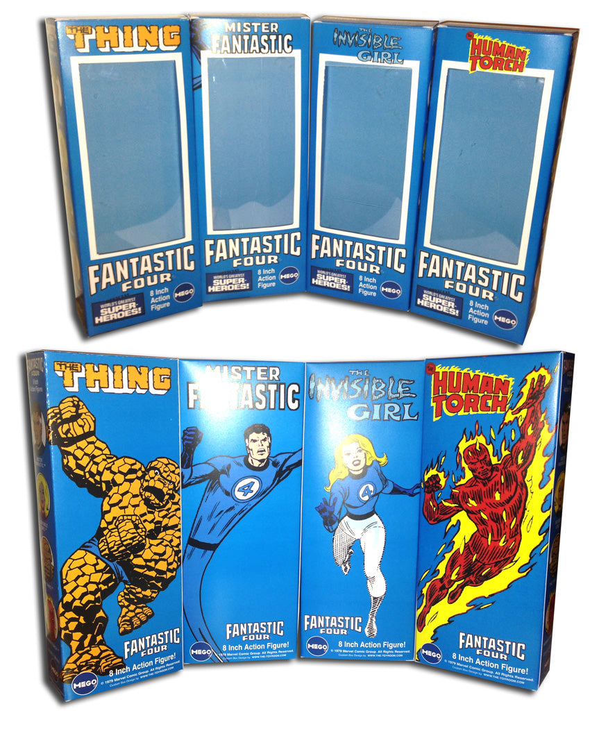 Mego FF Boxes: Fantastic Four (Bronze Age Blue)
