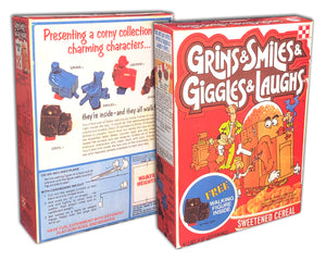 Cereal Box: Grins & Smiles & Giggles & Laughs