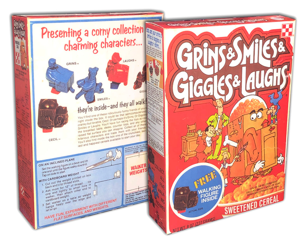 Cereal Box: Grins & Smiles & Giggles & Laughs