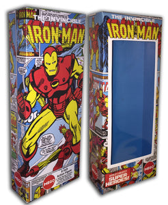 Mego Iron Man Box: Panels Collage