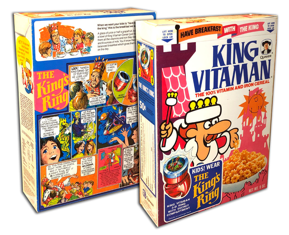 Cereal Box: King Vitaman (King's Ring) – The Toyroom Repro & Custom