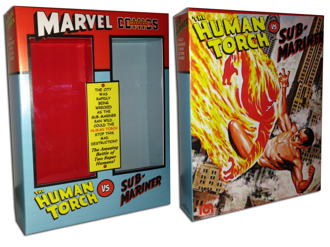 Mego 2-Pack Box: Marvel Mystery Comics (Human Torch vs Sub-Mariner)