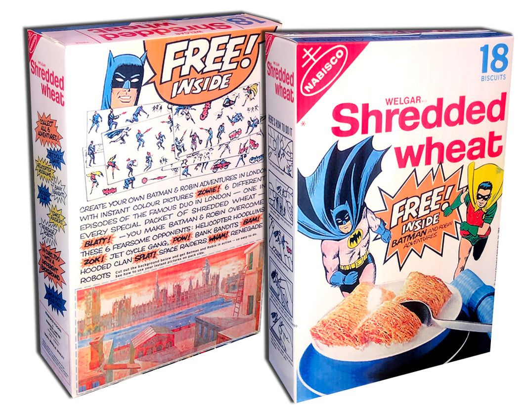 Cereal Box: Welgar/Nabisco Shredded Wheat (Batman & Robin)