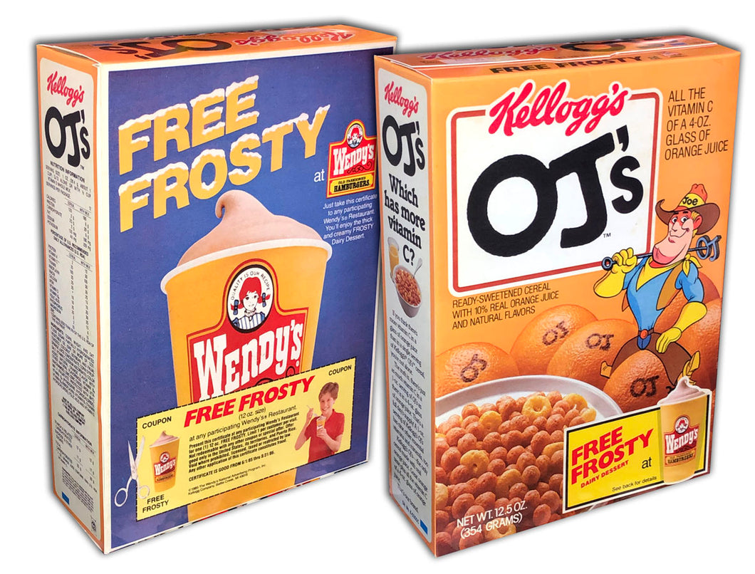 Cereal Box: OJ's