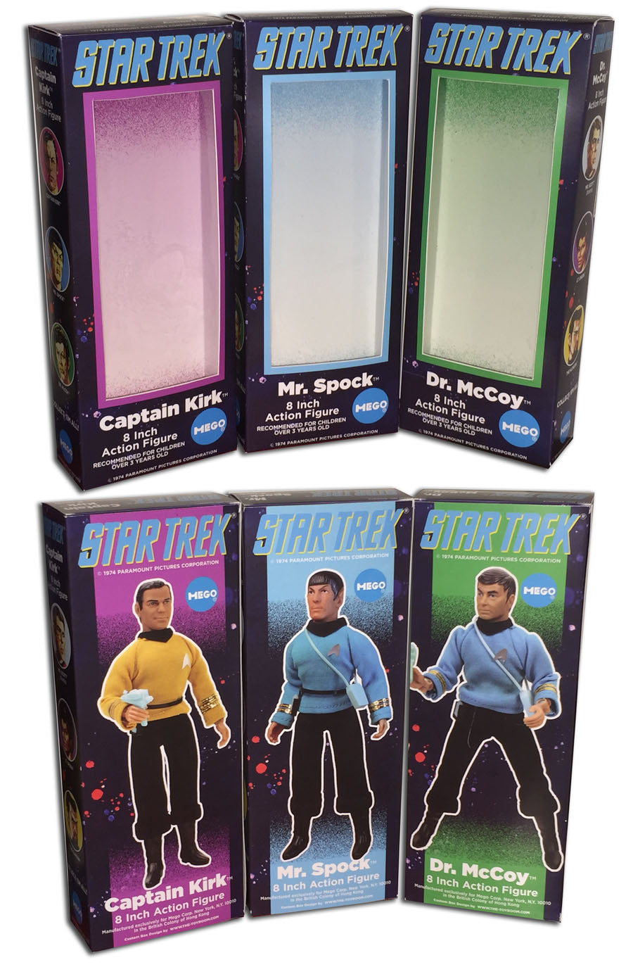 Mego Star Trek Boxes: TOS Original Crew