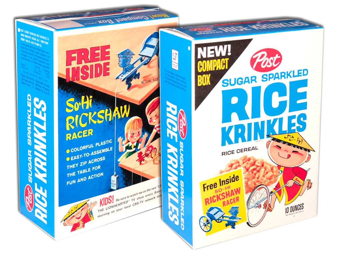 Cereal Box Sugar Sparkled Rice Krinkles (Rickshaw) The Toyroom Repro