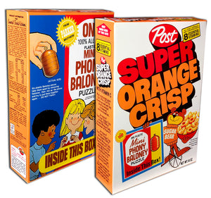 Cereal Box: Super Orange Crisp (Phony Baloney)