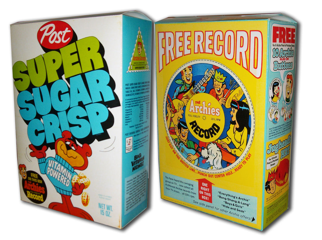 Cereal Box: Super Sugar Crisp (Archies Record)