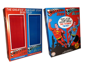 Mego 2-Pack Box: Superman Red and Superman Blue