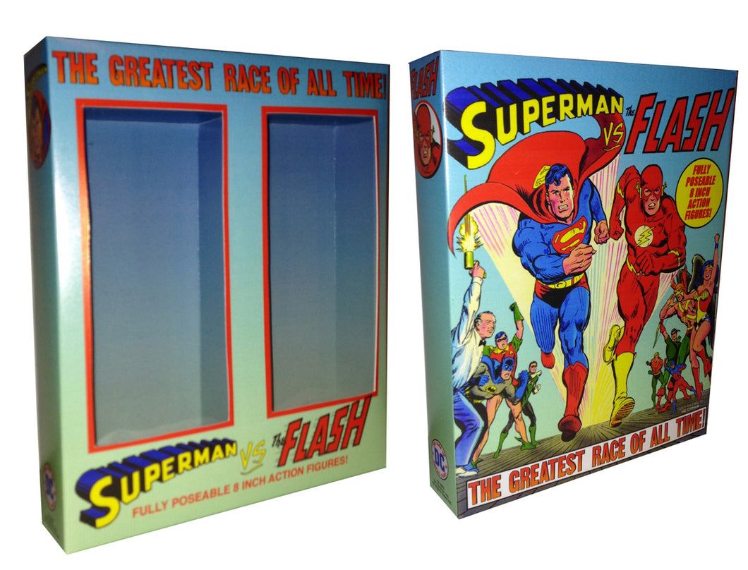 Mego 2-Pack Box: Superman vs. The Flash