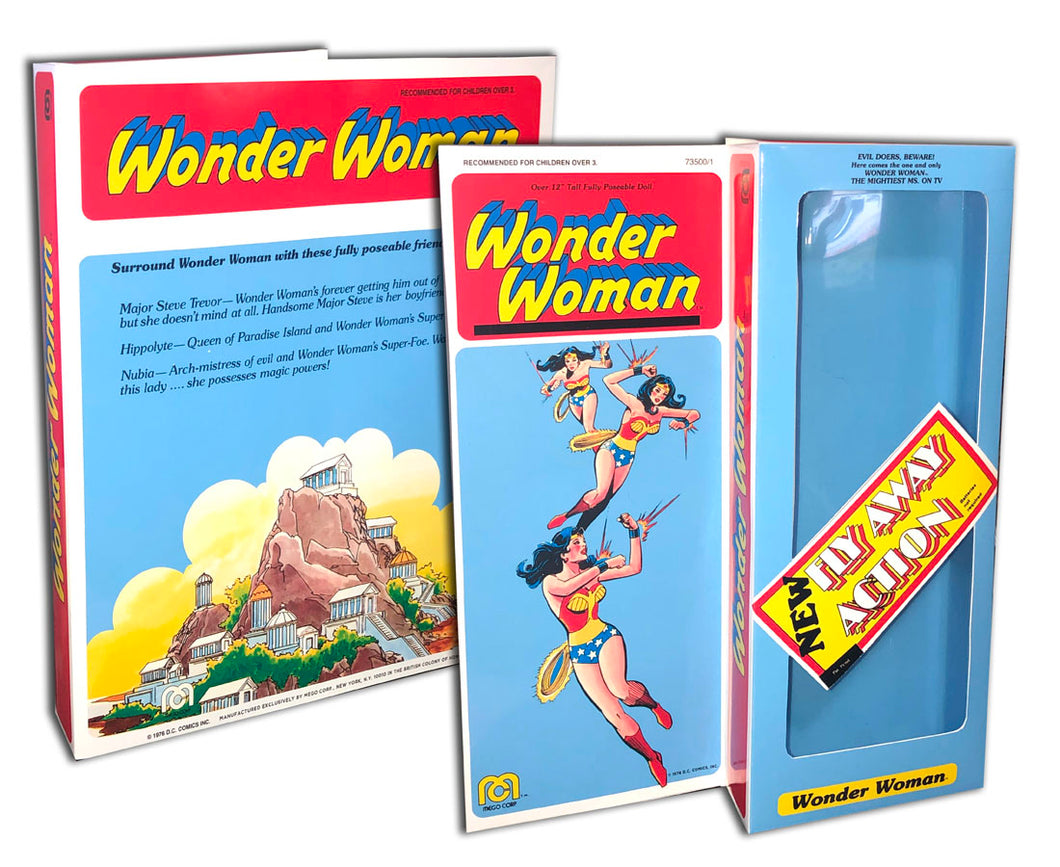 Fashion Doll Box: Wonder Woman [Flyaway Action] (Mego 12